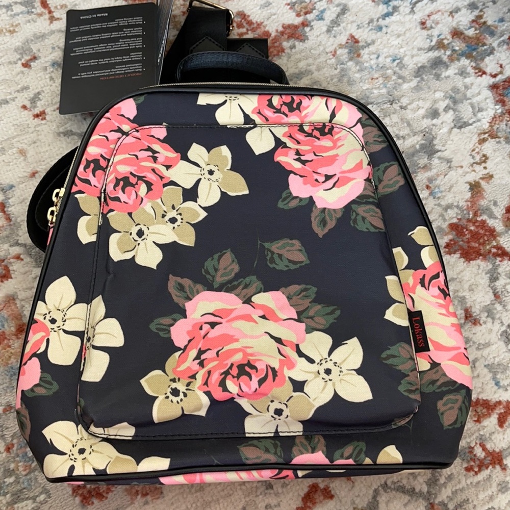 Floral backpack for women